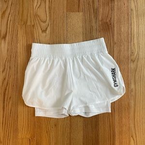 Women’s White Gymshark Shorts (S)